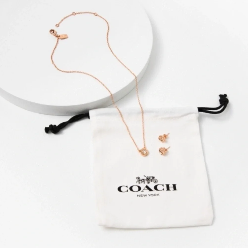 Coach Open Circle Rosegold Set - Picture 1 of 6
